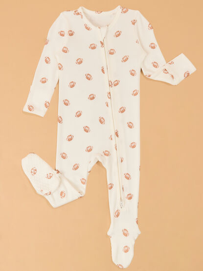 Mini Football Long Sleeve Footie - AS Kids