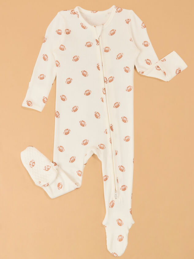 Mini Football Long Sleeve Footie Detail 2 - AS Kids