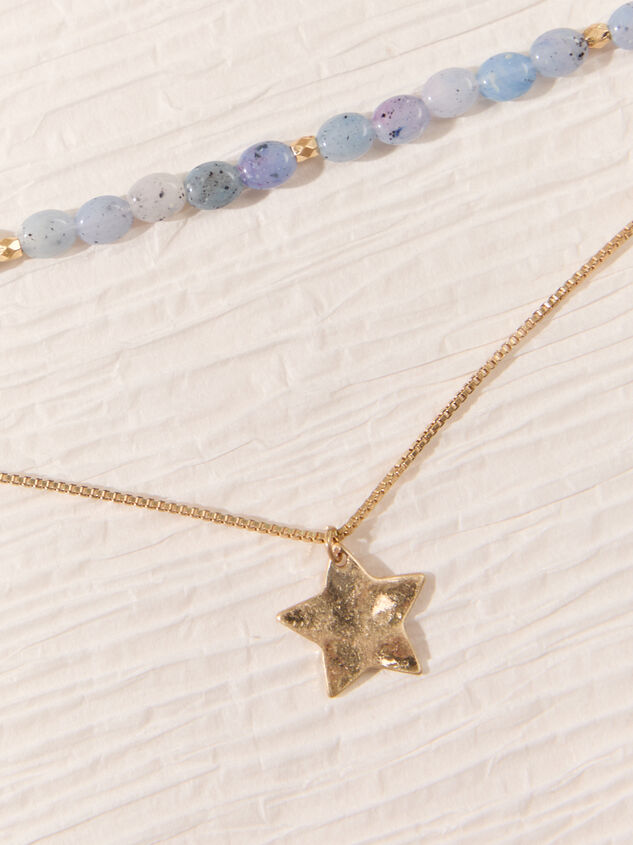 Celestial Tide Layered Necklace Detail 3 - AS Kids