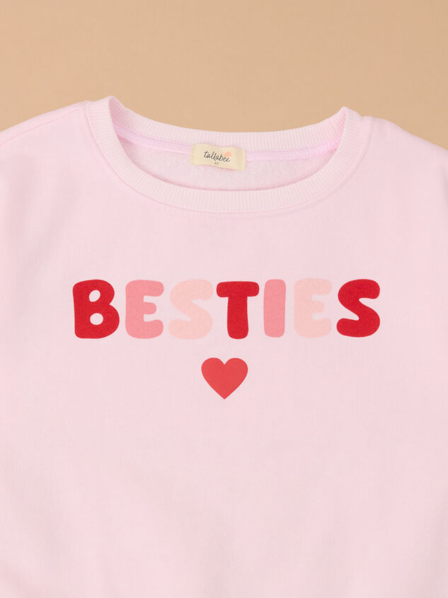 My Bestie Girls Crewneck Detail 3 - ALTAR'D STATE KIDS