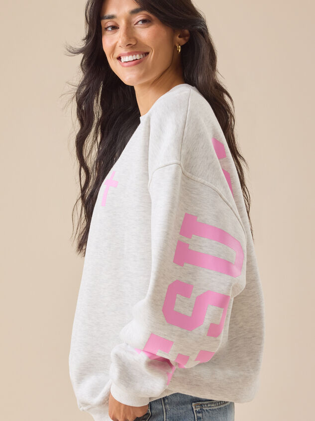 Jesus Is King Pullover Detail 5 - ALTAR'D STATE KIDS