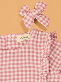 Daphne Duck Gingham Bubble With Bows Detail 2 - AS Kids