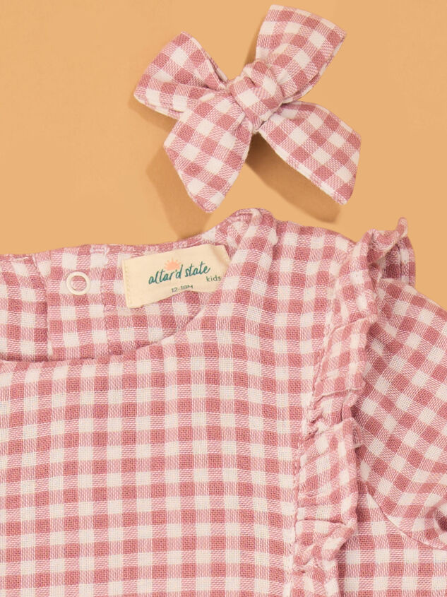 Daphne Duck Gingham Bubble With Bows Detail 2 - AS Kids