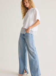 Aylea Lace Hem Tee Detail 3 - AS Kids