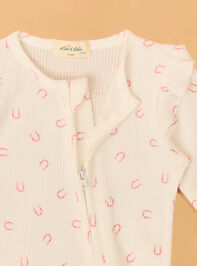 Lovely Horseshoes Footie Detail 3 - AS Kids