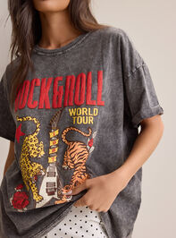 Rock N Roll Oversized Tee Detail 3 - AS Kids