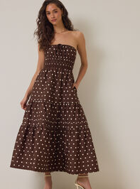 Johanna Strapless Polka Dot Maxi Dress - AS Kids