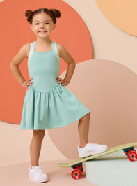 Greta Gingham Trim Athletic Dress - AS Kids