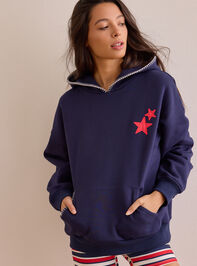 Meet Me at the Ballgame Applique Hoodie Detail 3 - AS Kids