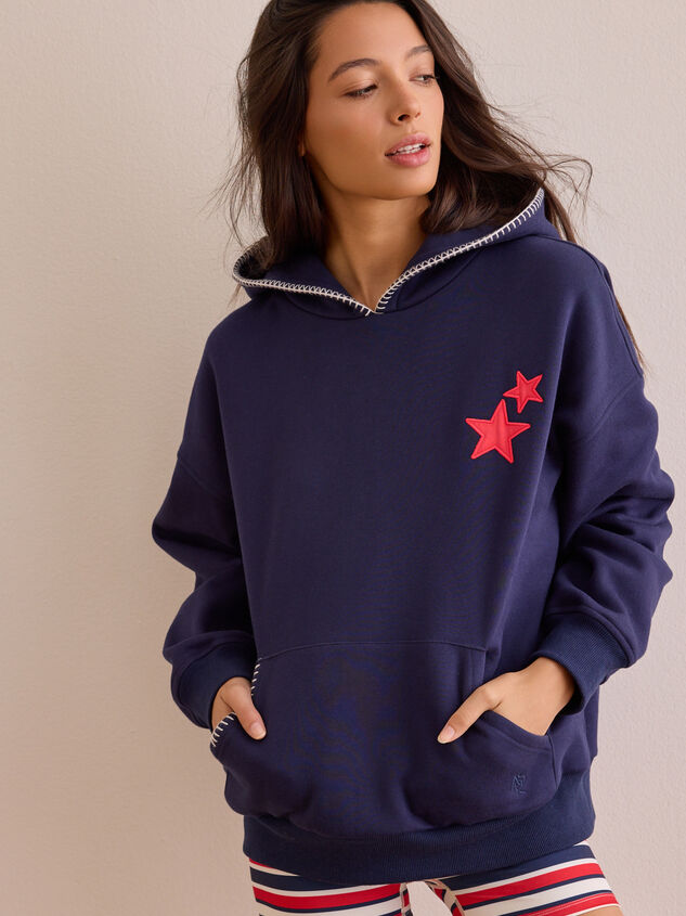 Meet Me at the Ballgame Applique Hoodie Detail 3 - AS Kids