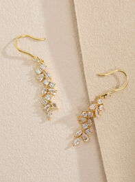 Evelyn CZ Leaf Dangle Earrings - ALTAR'D STATE KIDS