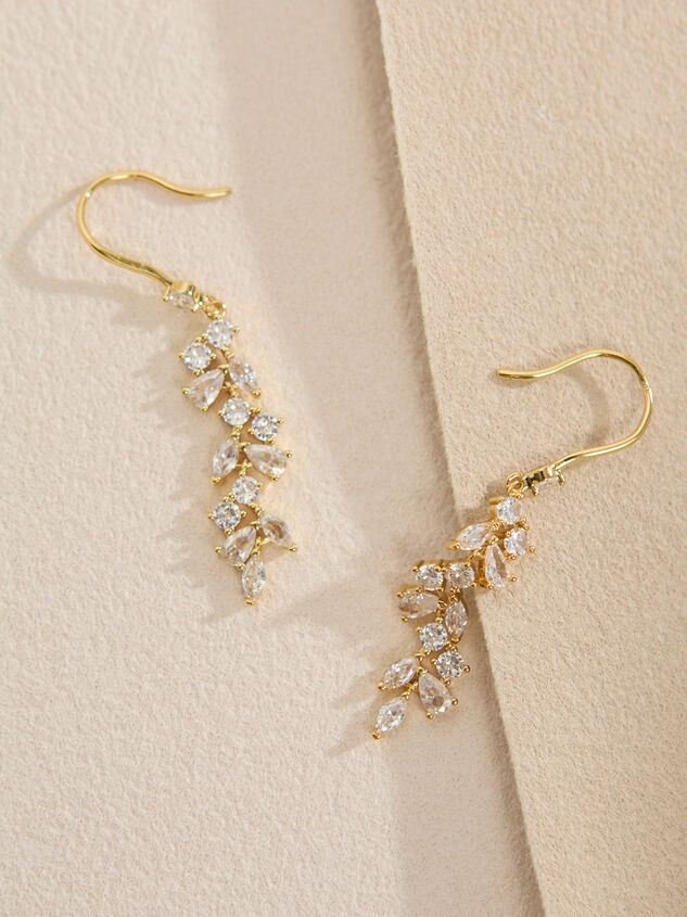 Evelyn CZ Leaf Dangle Earrings - ALTAR'D STATE KIDS