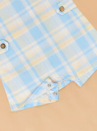 Griffin Gingham Shortall by Mudpie Detail 3 - ALTAR'D STATE KIDS