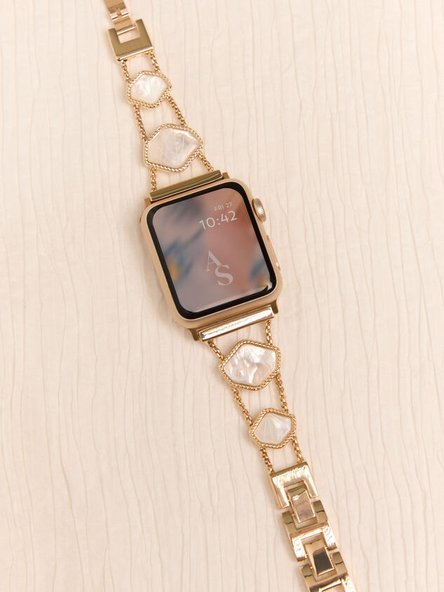 Beaded Shell Smart Watch Band Detail 3 - AS Kids