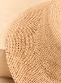 Chloe Raffia Bucket Hat Detail 3 - AS Kids