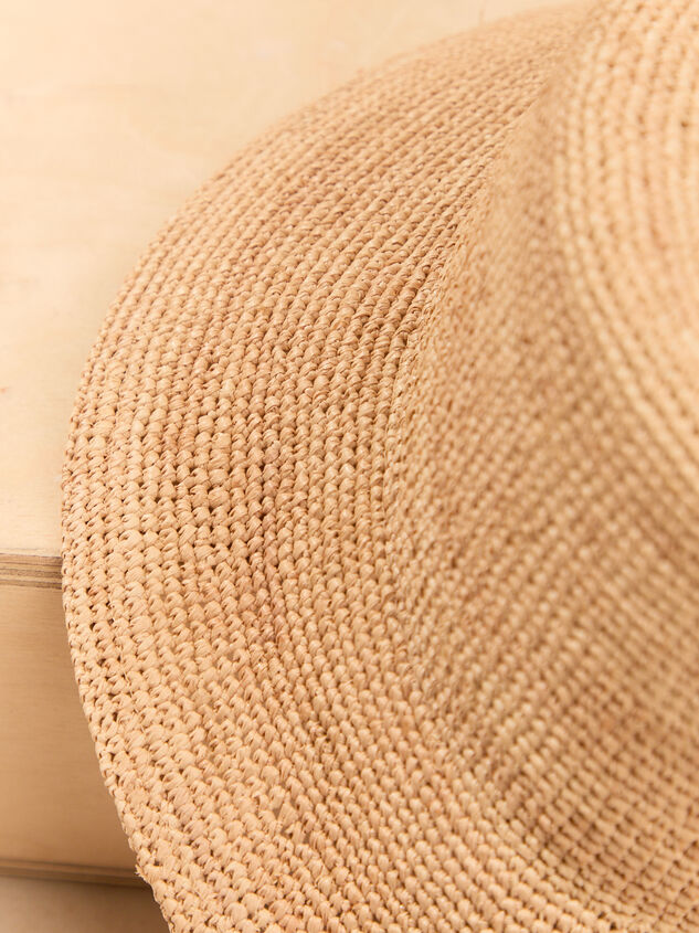 Chloe Raffia Bucket Hat Detail 3 - AS Kids