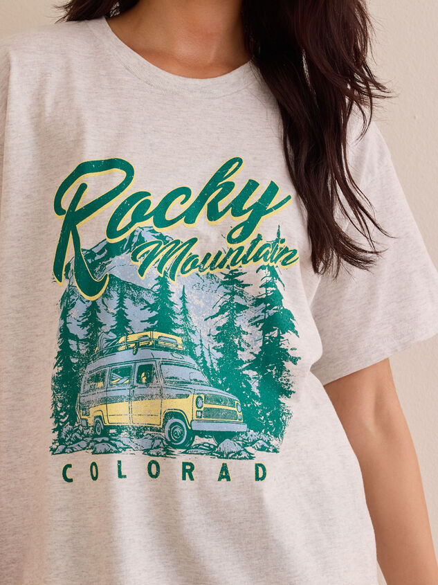 Rocky Mountain Oversize Tee Detail 2 - AS Kids