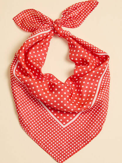 Red Micro Dot Silk Scarf - ALTAR'D STATE KIDS