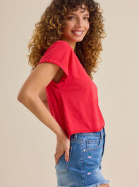 Demi Slub Roll Sleeve Tee Detail 3 - AS Kids