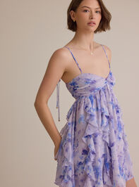 Whitley Floral Mini Dress Detail 4 - AS Kids