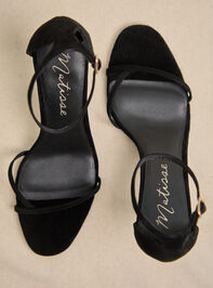 Jayde Suede Strappy Heel Detail 2 - AS Kids