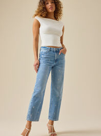 Presley Embroidered Straight Leg Jean - ALTAR'D STATE KIDS