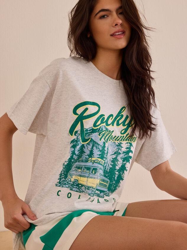 Rocky Mountain Oversize Tee Detail 4 - AS Kids