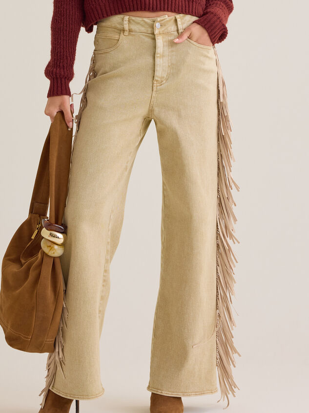 Dutton High Rise Straight Leg Jeans Detail 3 - AS Kids