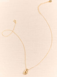 18k Gold B Bubble Monogram Necklace Detail 2 - AS Kids