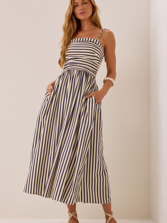Josey Stripe Maxi Dress Detail 2 - AS Kids