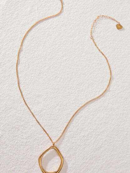 Molten Circle Pendant Necklace - AS Kids