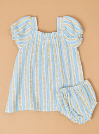 Winnie Mae Stripe Dress & Bloomer Set Detail 2 - ALTAR'D STATE KIDS