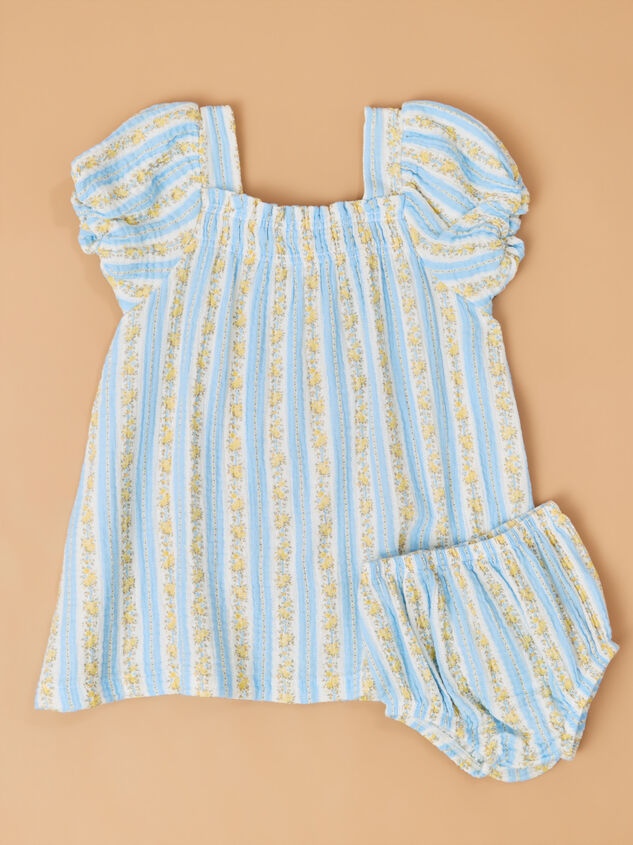 Winnie Mae Stripe Dress & Bloomer Set Detail 2 - ALTAR'D STATE KIDS
