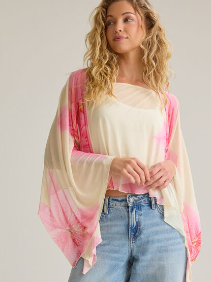 Brielle Floral Poncho - AS Kids