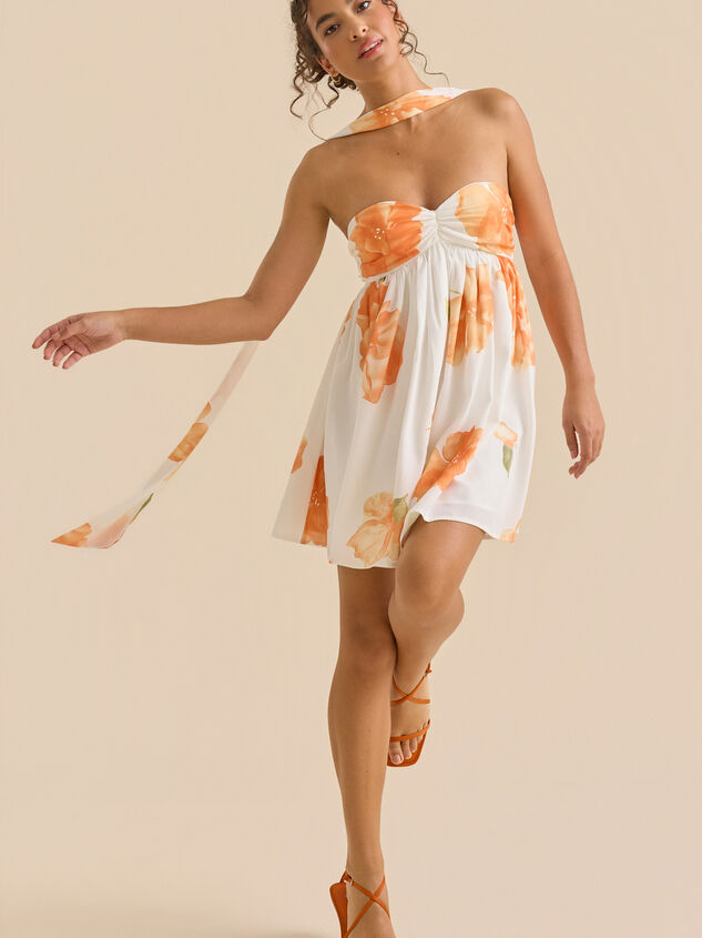 Dallie Strapless Floral Mini Dress Detail 3 - ALTAR'D STATE KIDS