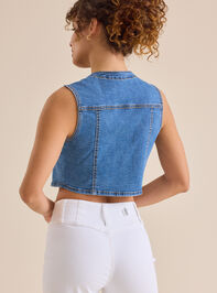 Odelia Denim Vest Detail 7 - ALTAR'D STATE KIDS