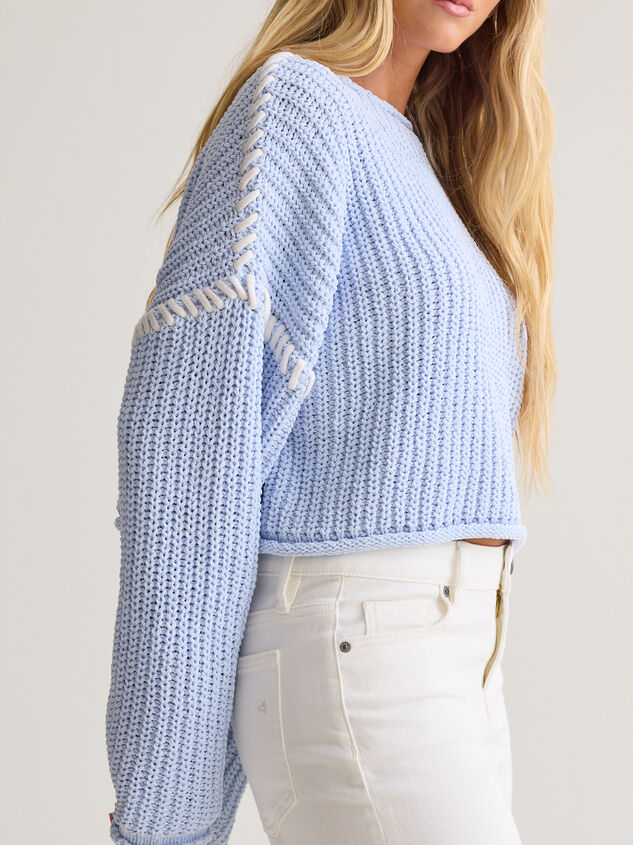 Violetta Whipstitch Pullover Sweater Detail 3 - AS Kids