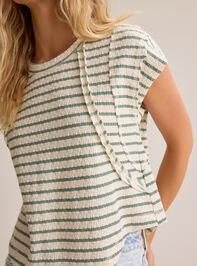 Cressida Stripe Rib Raglan Top Detail 2 - AS Kids