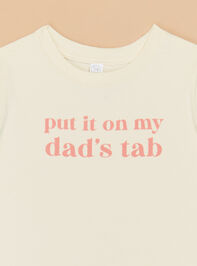 Put it on Dads Tab Tee Shirt Detail 2 - ALTAR'D STATE KIDS