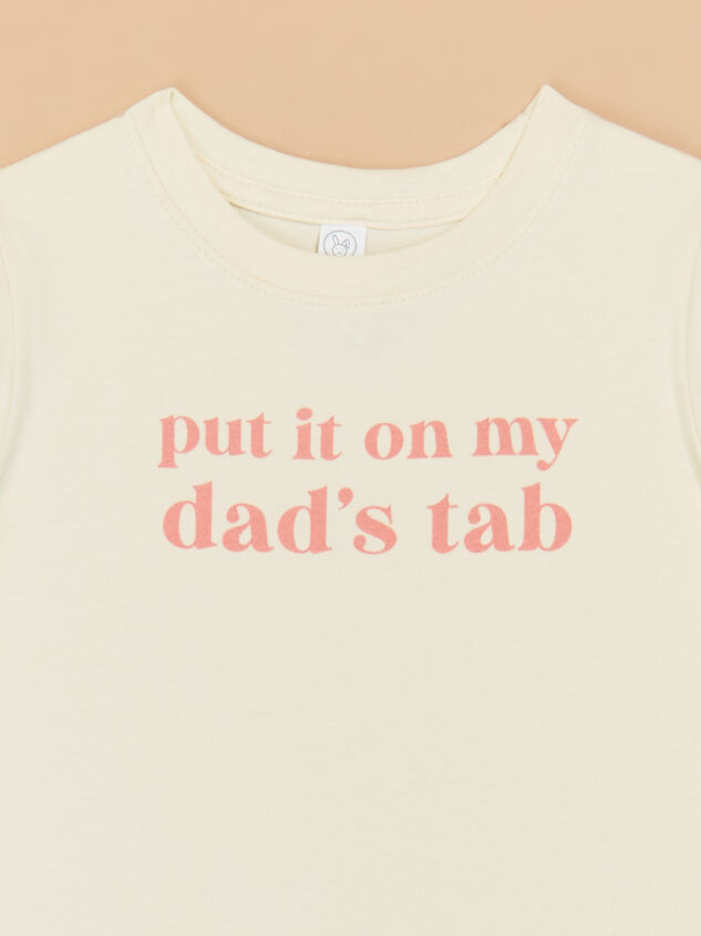 Put it on Dads Tab Tee Shirt Detail 2 - ALTAR'D STATE KIDS
