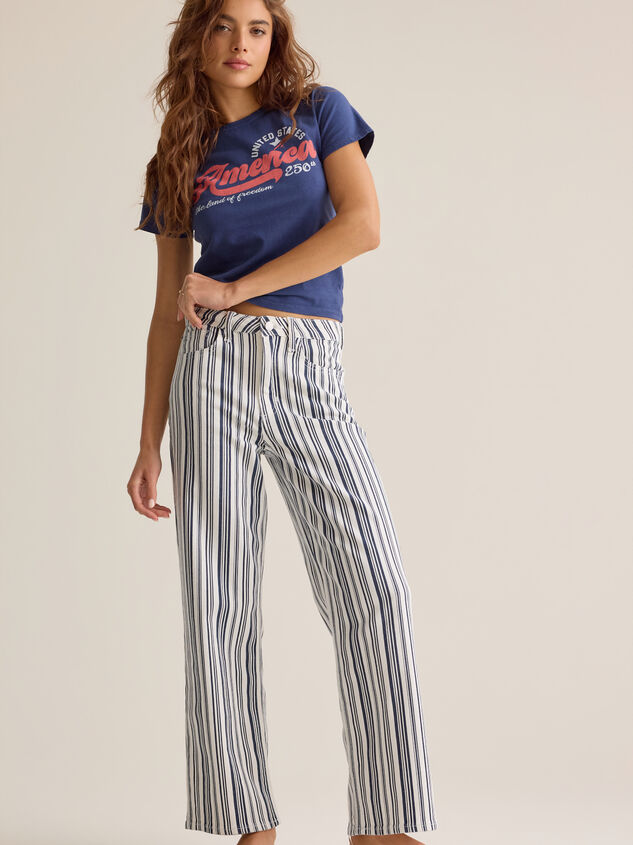 Carrie Stripe Straight Leg Pant - AS Kids