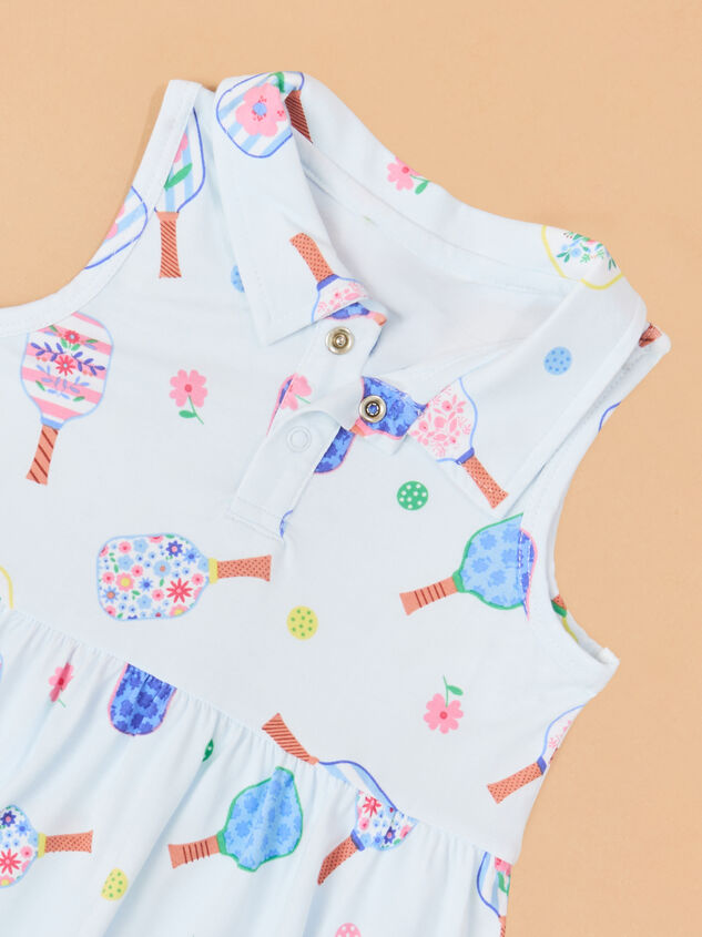Floral Pickleball Polo Dress Detail 2 - ALTAR'D STATE KIDS