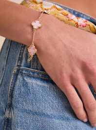 Clover Double Sided Pink Bracelet - AS Kids