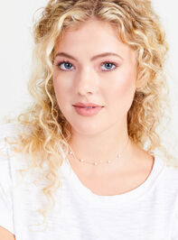 18k Gold Pearl Charm Necklace Detail 5 - ALTAR'D STATE KIDS