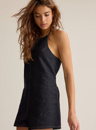 Wren Halter Denim Romper Detail 3 - AS Kids