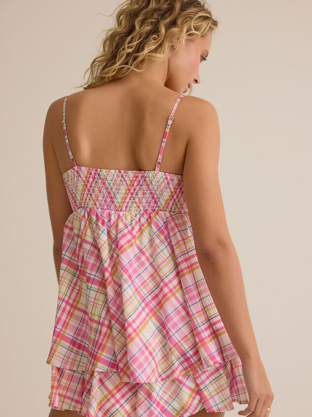 Juniper Plaid Romper Detail 4 - AS Kids
