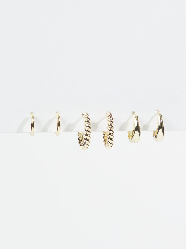 14k Gold Dipped Twist Earring Set Detail 3 - ALTAR'D STATE KIDS