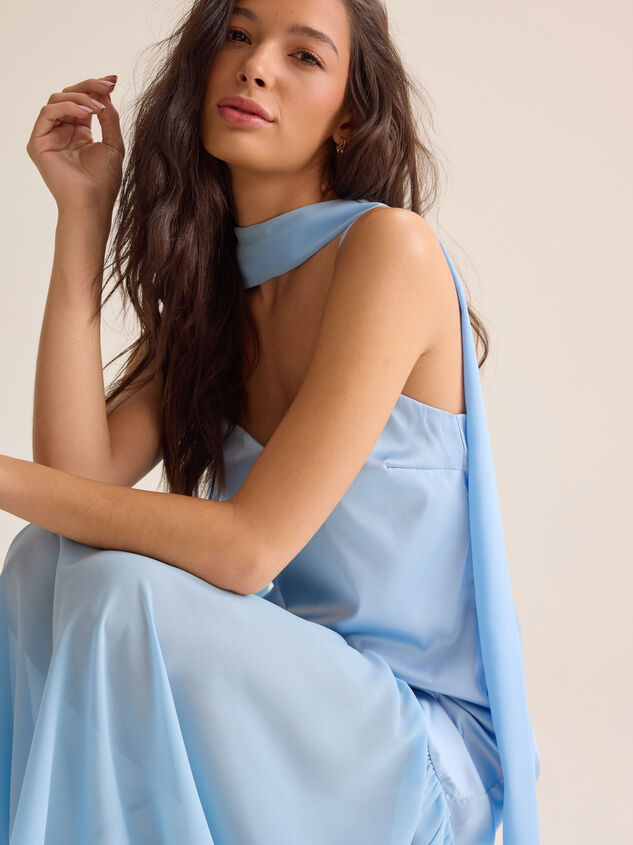 Alessa Scarf Maxi Dress Detail 6 - AS Kids