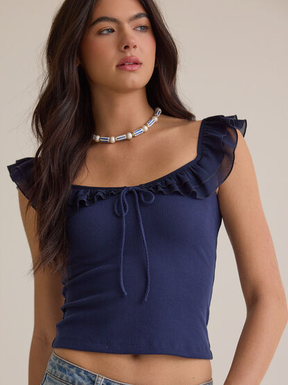 Josie Flutter Sleeve Tank - AS Kids