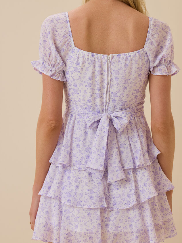 Lavelle Floral Mini Dress Detail 4 - ALTAR'D STATE KIDS